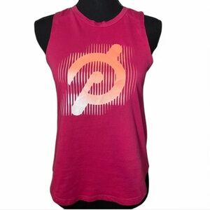 Peloton Pink Scoop Neck workout tank top